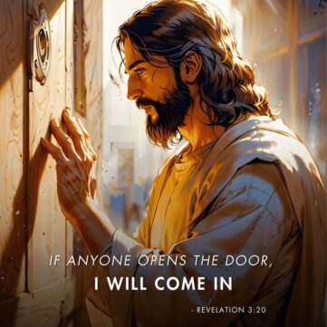 Vision of Jesus knocking on closed door