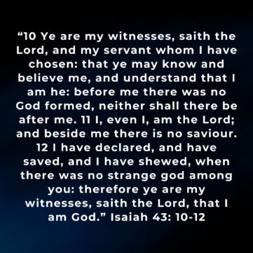 witnesses for Christ