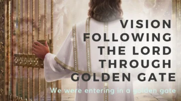 AMAZING Vision Following the Royal Lord Through A Tall Golden Gate