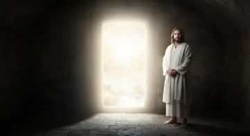 vision of jesus next to open door