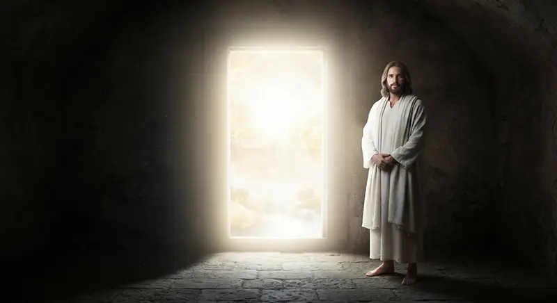 vision of jesus next to open door